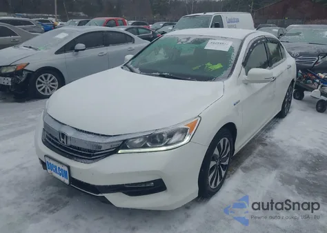 2017 Honda Accord Hybrid из США, поврежденный, VIN JHMCR6F36HC004490